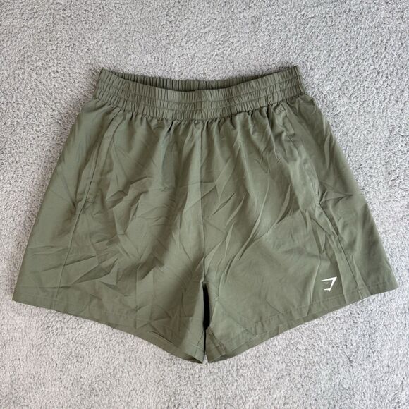 Gymshark Shorts Mens S Green Athletic Workout Training - Picture 1 of 6